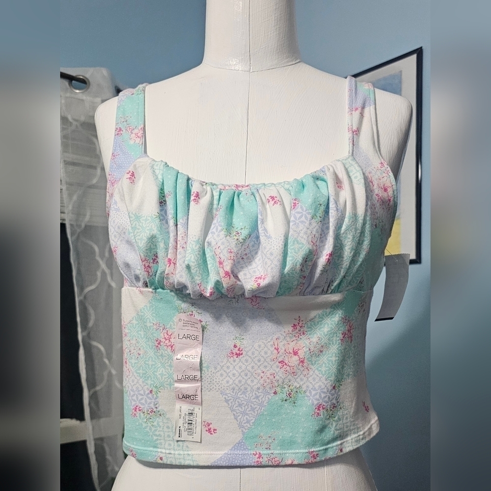 Juniors's SO Floral Tank Top